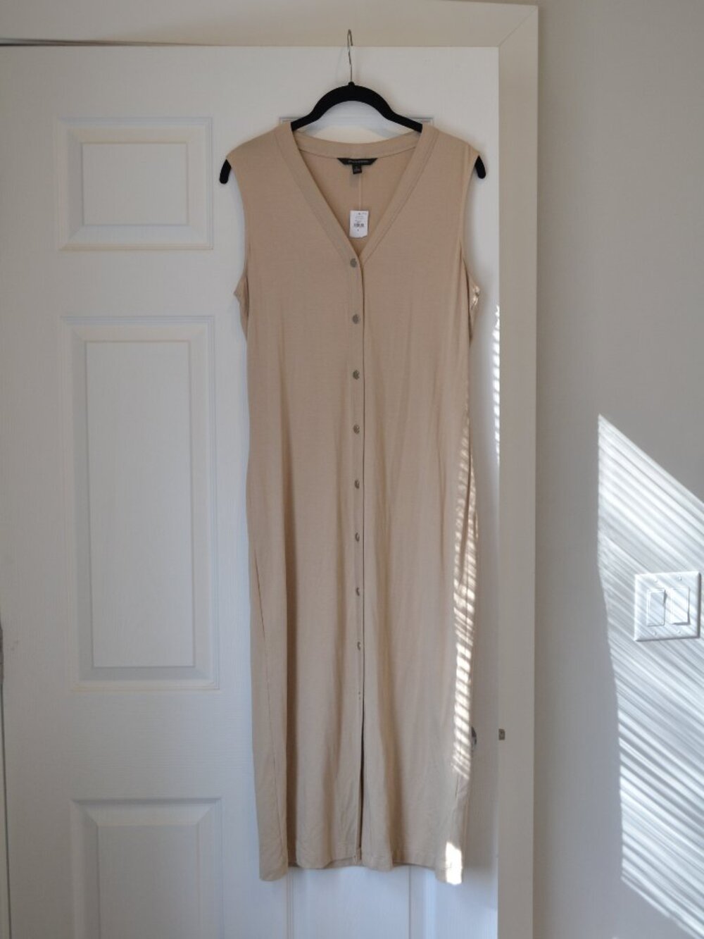 Banana Republic Button-Front Soft Midi Dress